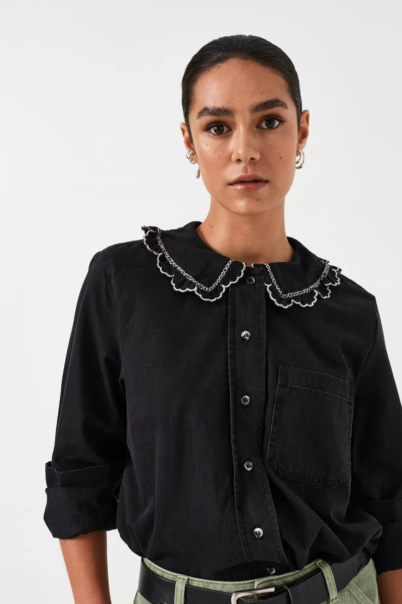 seventy   mochi Delilah Blouse in Black