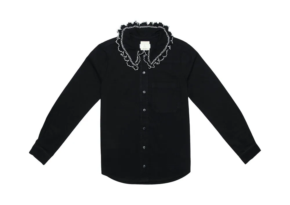 seventy   mochi Delilah Blouse in Black