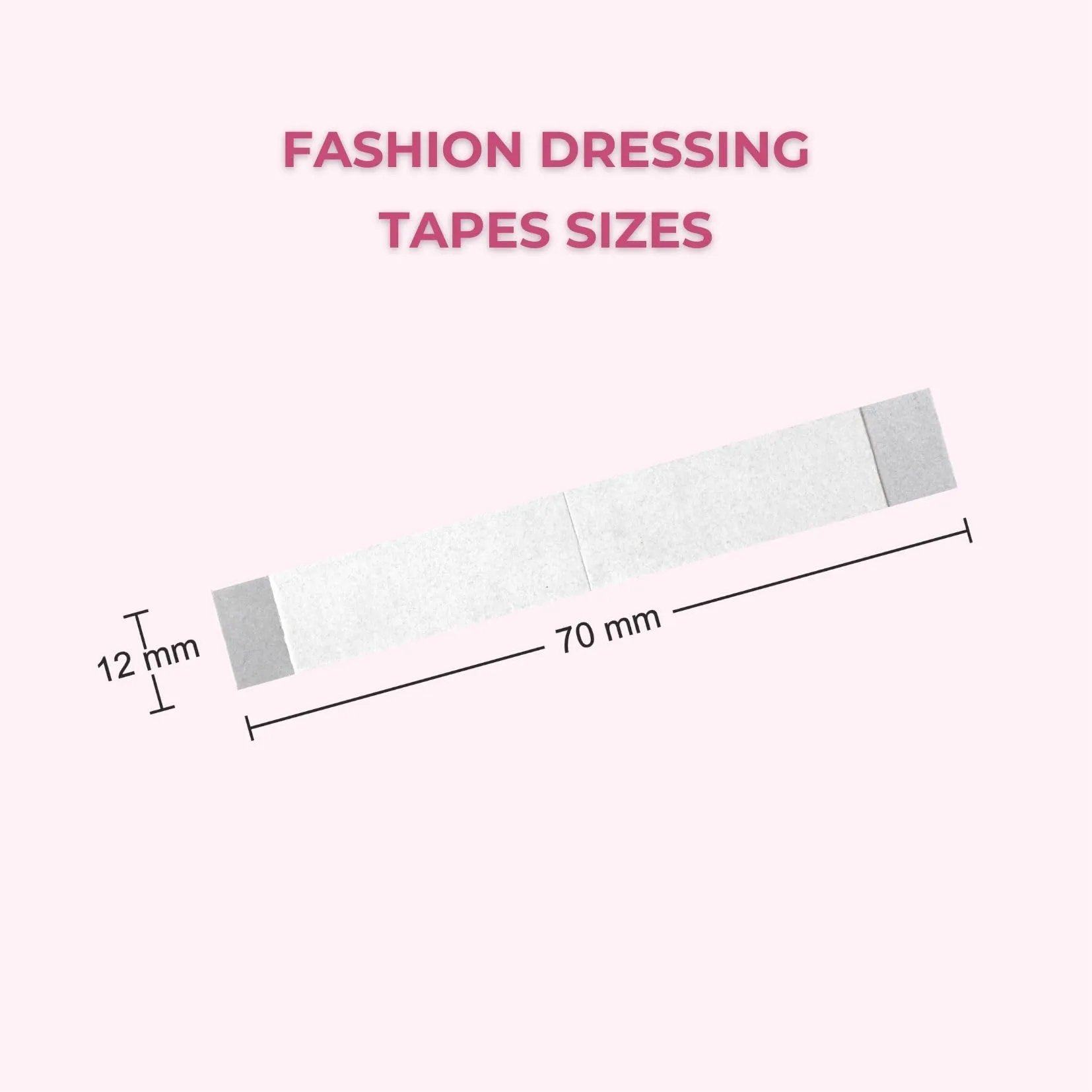 SlickFix Fashion Dressing Tape (Pack of 36) Invisible Double-sided Body Tape (Fabric and Skin Friendly) Strong Adhesive for all day use | Transparent