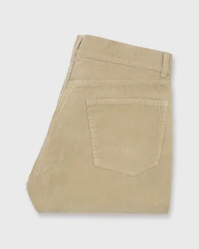 Slim Straight 5-Pocket Pant in Khaki Corduroy