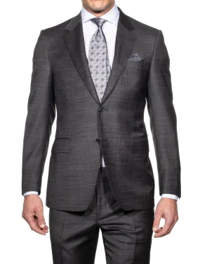 Slub Fabric Suit Grey