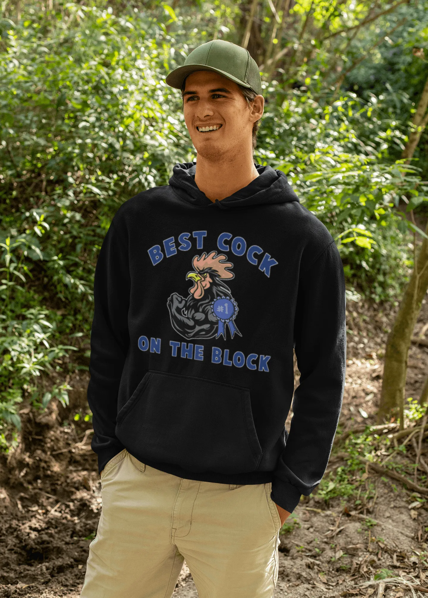 Soft Style Hoodie Top Koala Best C**K on The Block Blended Pullover