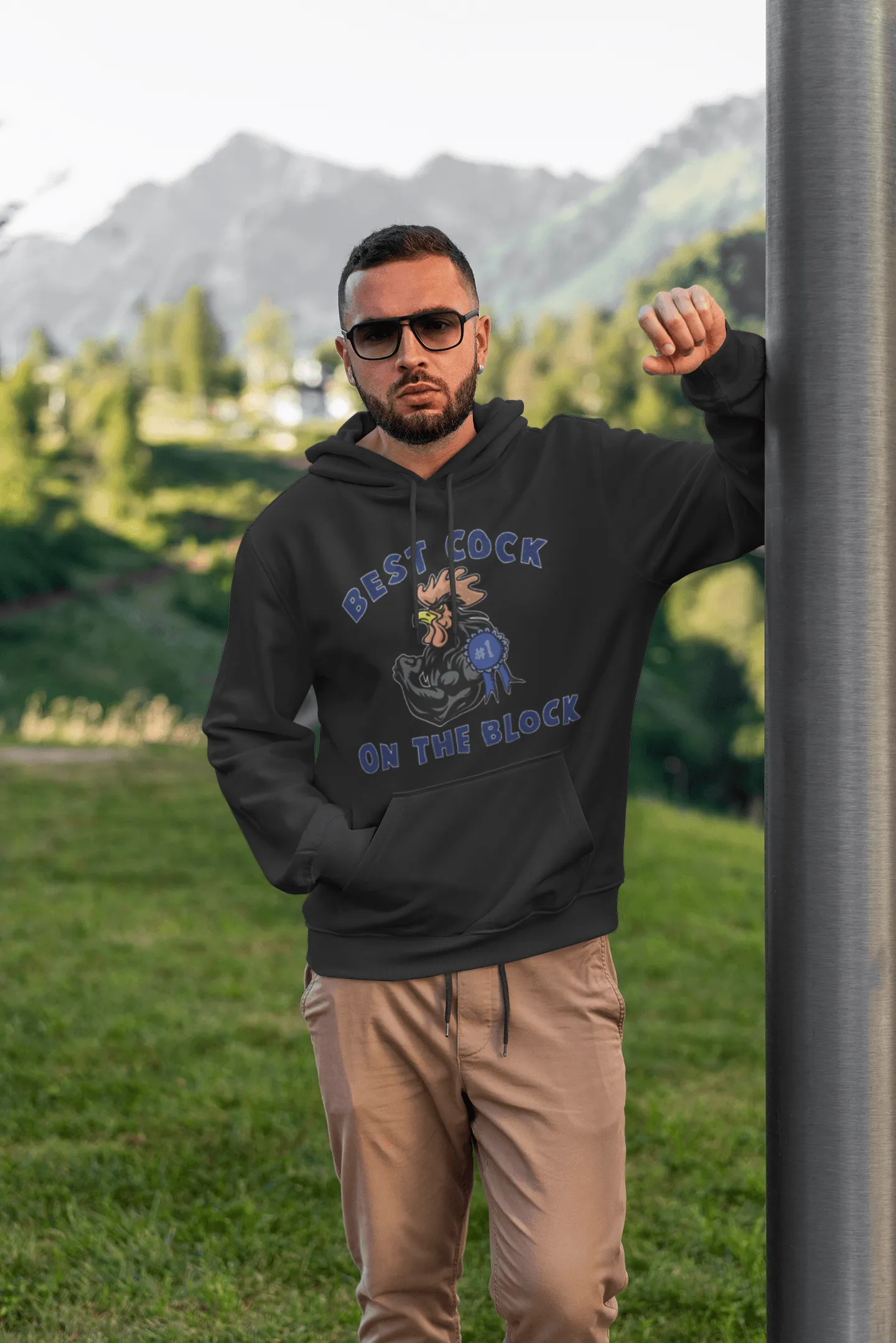 Soft Style Hoodie Top Koala Best C**K on The Block Blended Pullover