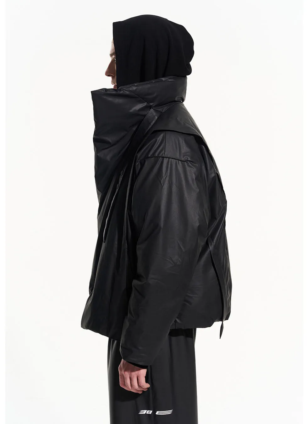 Stand Collar Shiny Avant-Garde Down Jacket