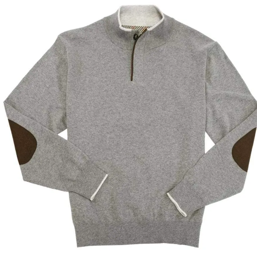 Stay Stylish and Cozy with the Versatile Quarter-Zip Mockneck Cotton and Cashmere in Three Stunning Colors