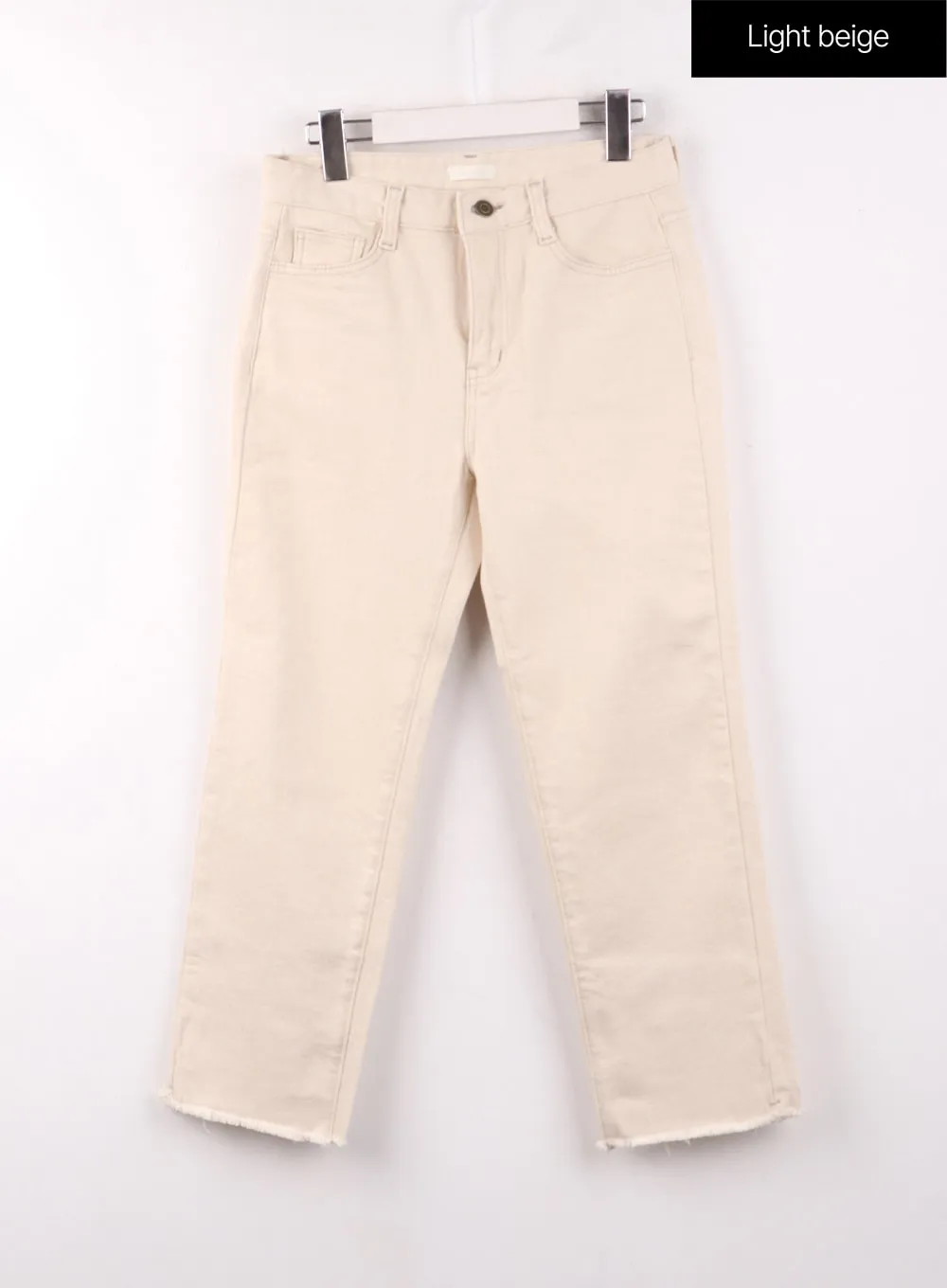 Straight Leg Cotton Pants OF405