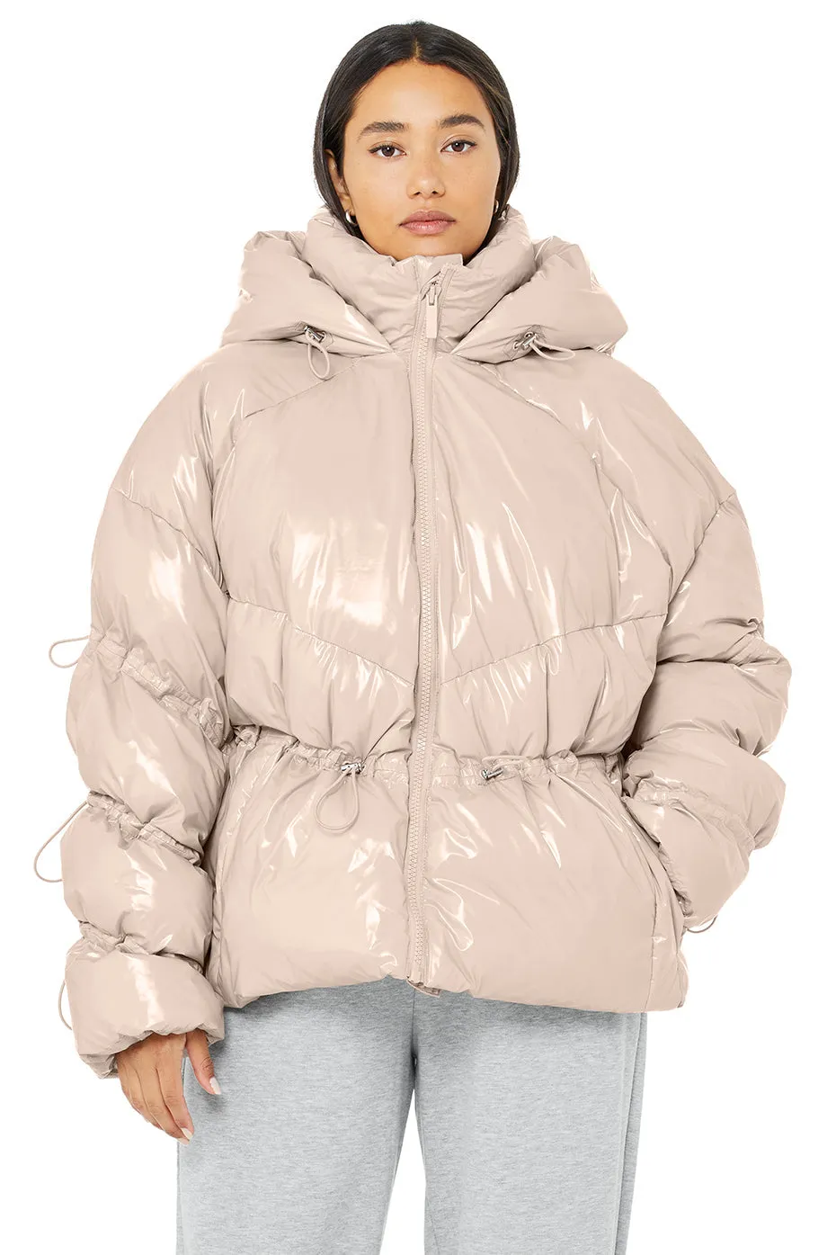 Stunner Puffer Jacket - Dusty Pink