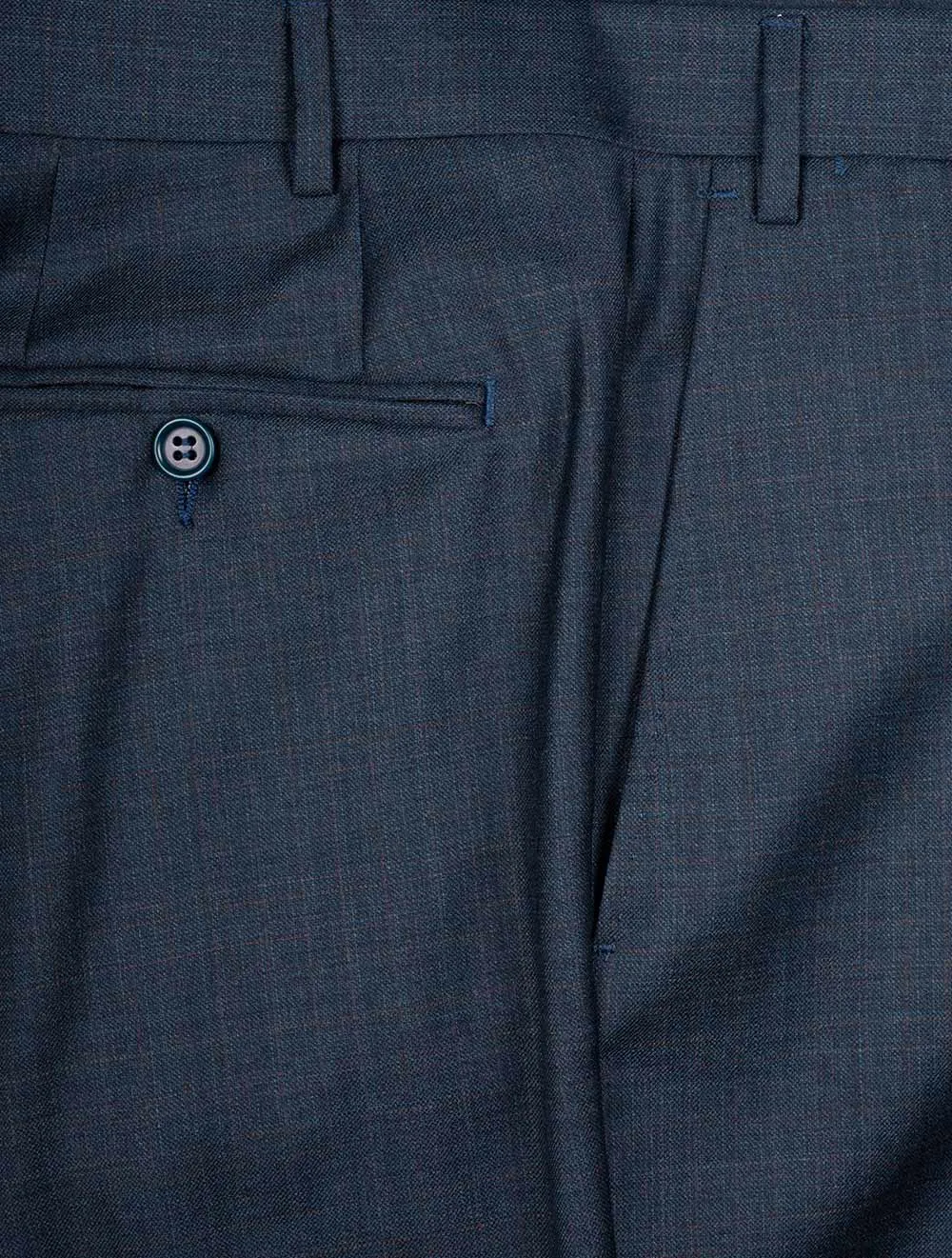 Subtle Check Suit Blue