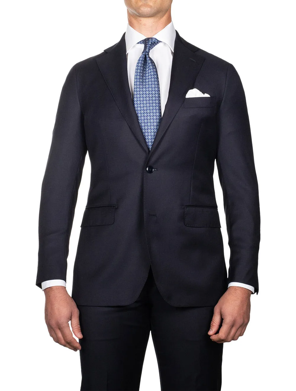 Super 110 Barberis Suit - Navy