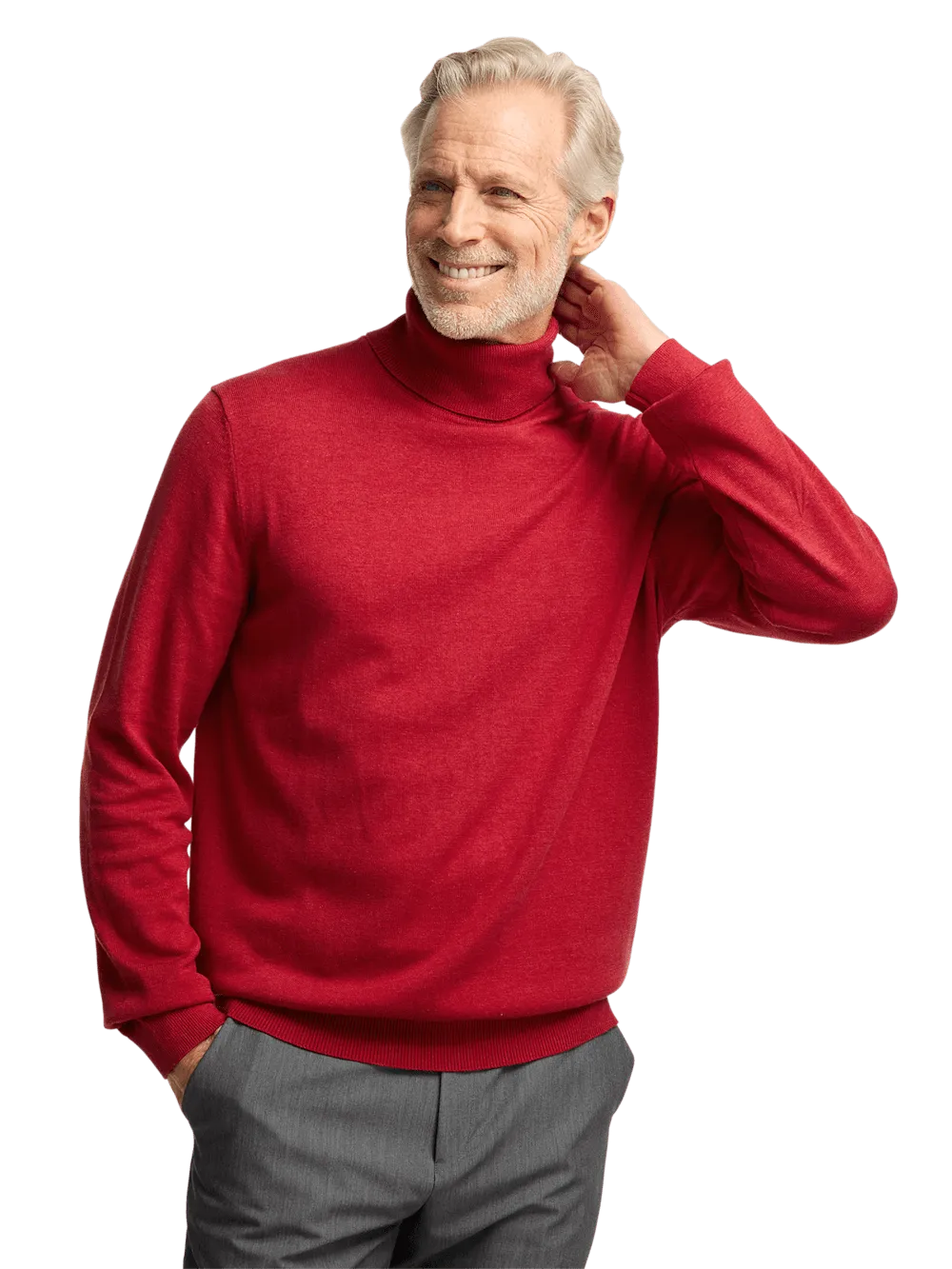 Supima Cotton Turtleneck - Red