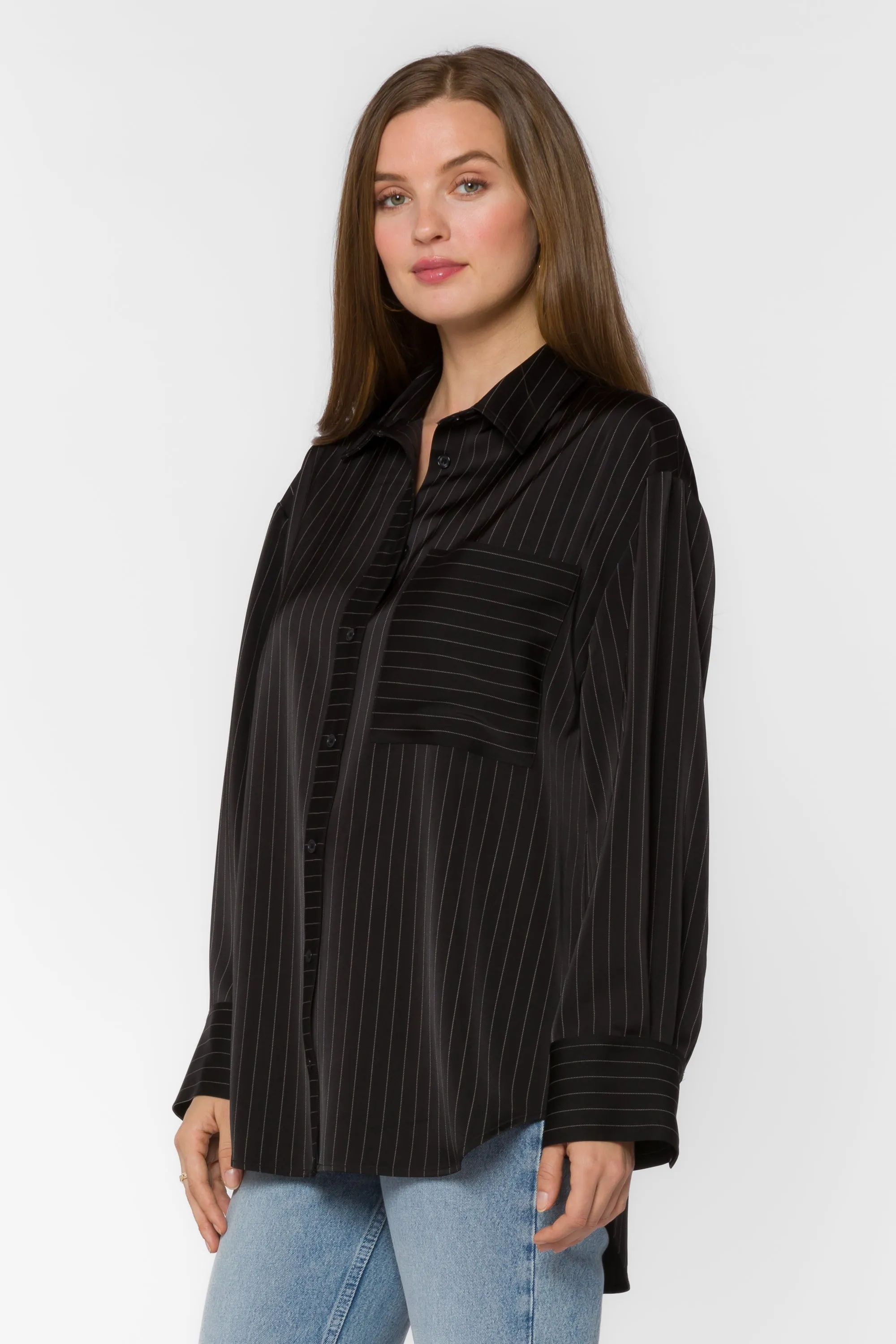 Sutton Black Stripe Shirt