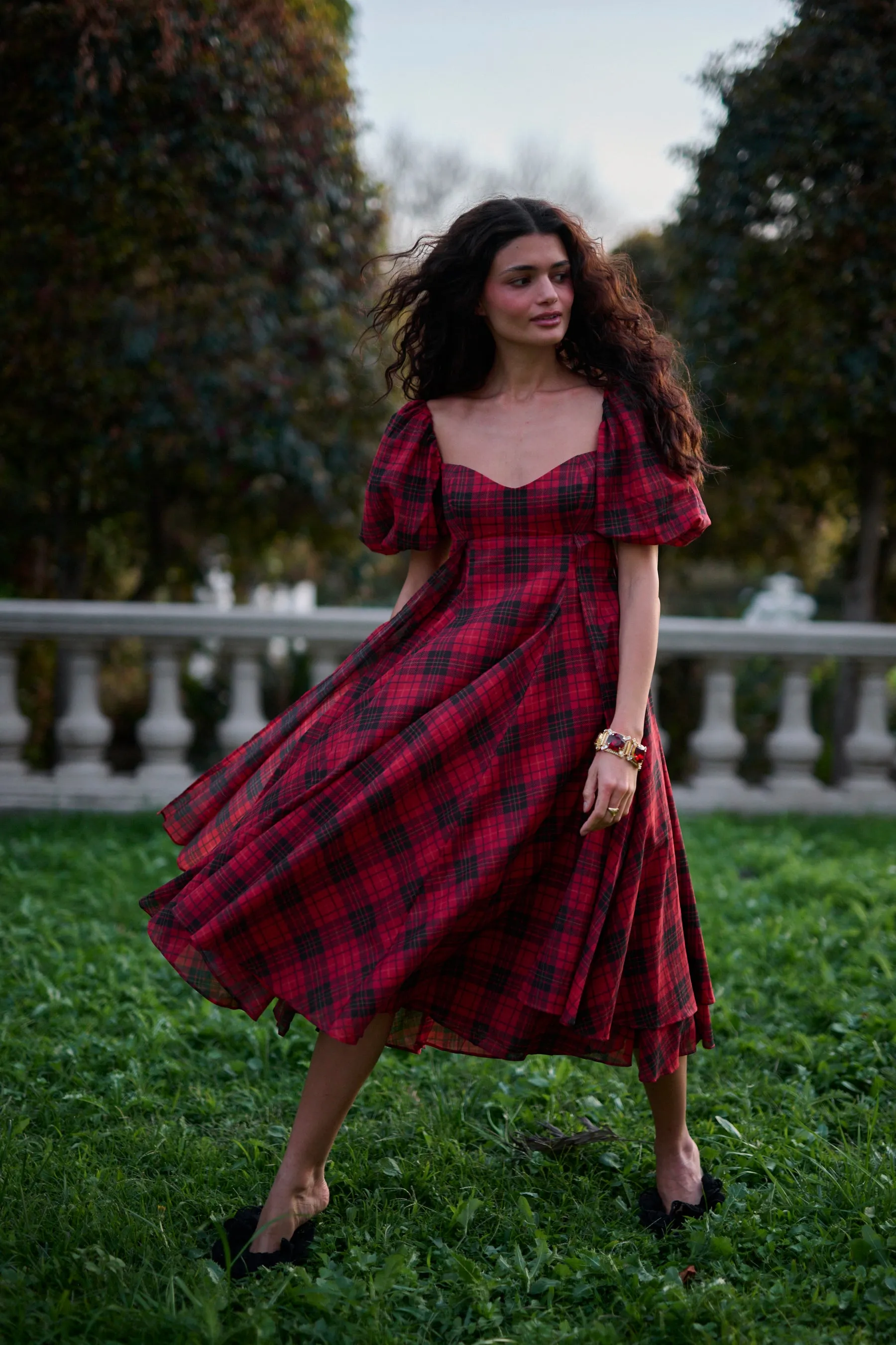 The Royal Tartan La Femme Dress