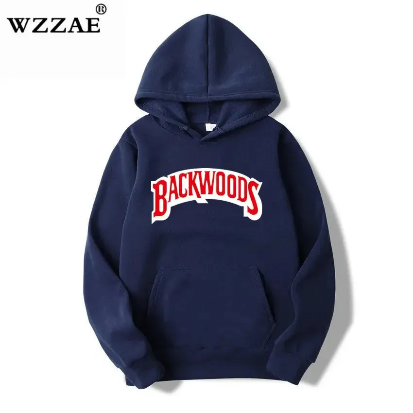 The Screw Thread Cuff Hoodies Streetwear Backwoods Hoodie Sweatshirt Men Fashion Autumn Winter Hip Hop Hoodie Pullover Hoody