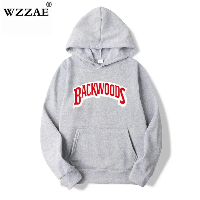 The Screw Thread Cuff Hoodies Streetwear Backwoods Hoodie Sweatshirt Men Fashion Autumn Winter Hip Hop Hoodie Pullover Hoody