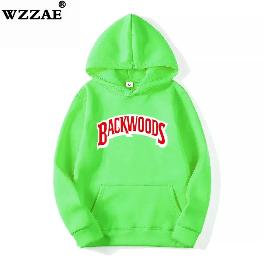 The Screw Thread Cuff Hoodies Streetwear Backwoods Hoodie Sweatshirt Men Fashion Autumn Winter Hip Hop Hoodie Pullover Hoody