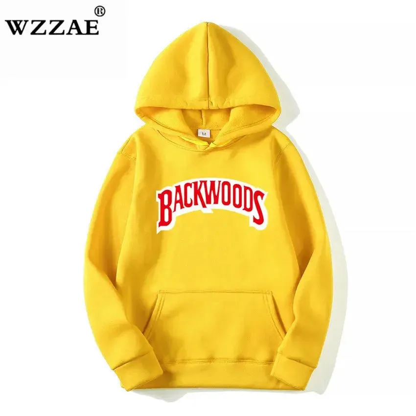 The Screw Thread Cuff Hoodies Streetwear Backwoods Hoodie Sweatshirt Men Fashion Autumn Winter Hip Hop Hoodie Pullover Hoody