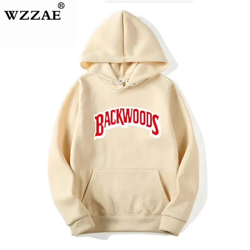 The Screw Thread Cuff Hoodies Streetwear Backwoods Hoodie Sweatshirt Men Fashion Autumn Winter Hip Hop Hoodie Pullover Hoody