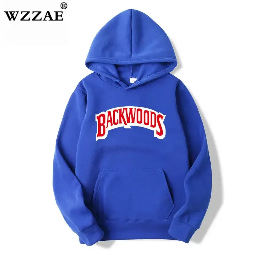 The Screw Thread Cuff Hoodies Streetwear Backwoods Hoodie Sweatshirt Men Fashion Autumn Winter Hip Hop Hoodie Pullover Hoody