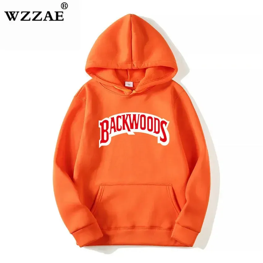 The Screw Thread Cuff Hoodies Streetwear Backwoods Hoodie Sweatshirt Men Fashion Autumn Winter Hip Hop Hoodie Pullover Hoody