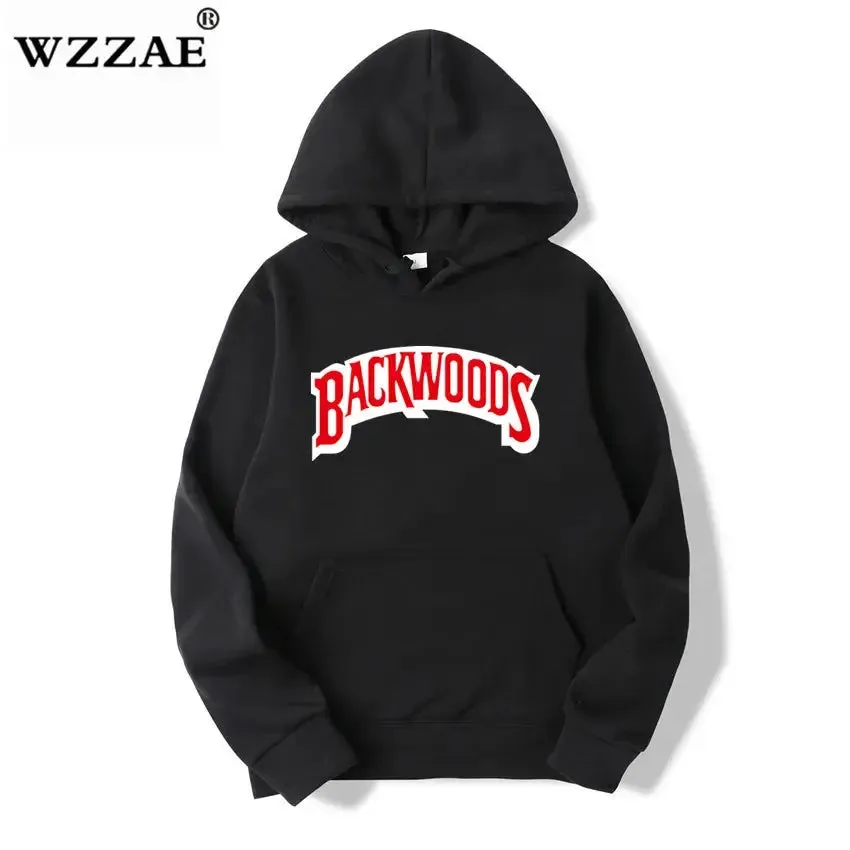 The Screw Thread Cuff Hoodies Streetwear Backwoods Hoodie Sweatshirt Men Fashion Autumn Winter Hip Hop Hoodie Pullover Hoody