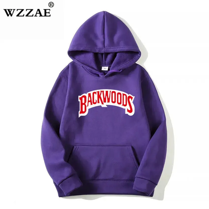 The Screw Thread Cuff Hoodies Streetwear Backwoods Hoodie Sweatshirt Men Fashion Autumn Winter Hip Hop Hoodie Pullover Hoody