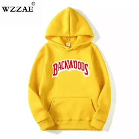 The Screw Thread Cuff Hoodies Streetwear Backwoods Hoodie Sweatshirt Men Fashion Autumn Winter Hip Hop Hoodie Pullover Hoody