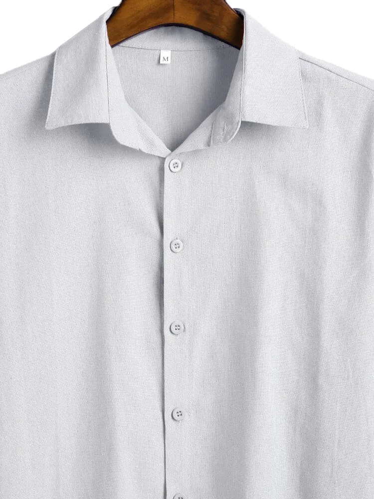 Three Quarter Sleeves Shirt With Pockets