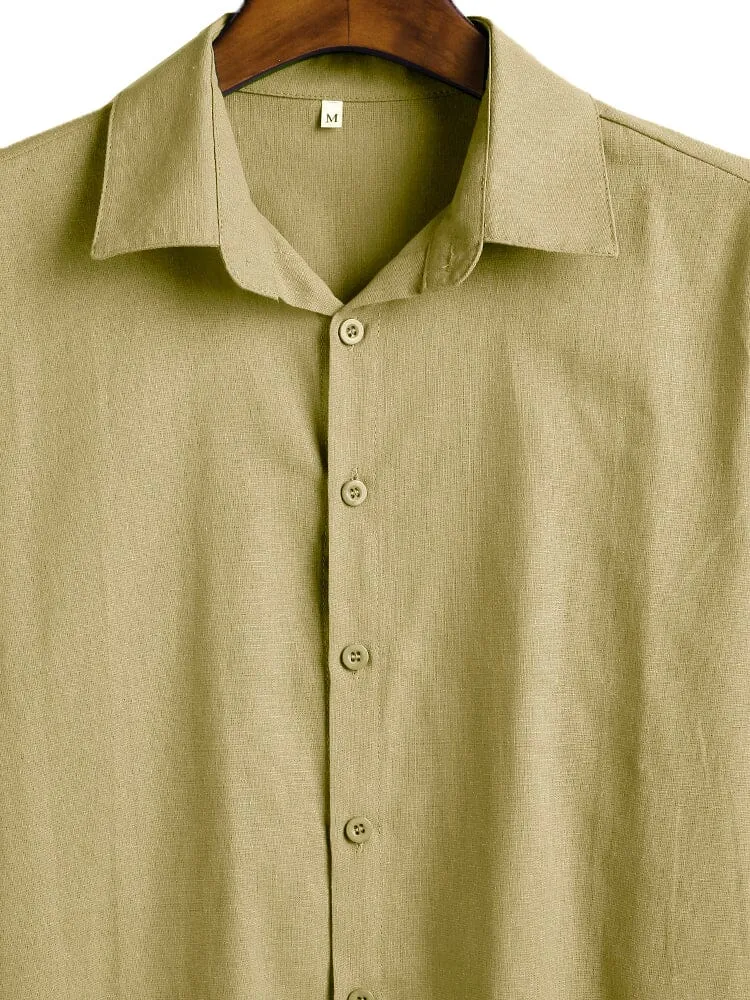 Three Quarter Sleeves Shirt With Pockets