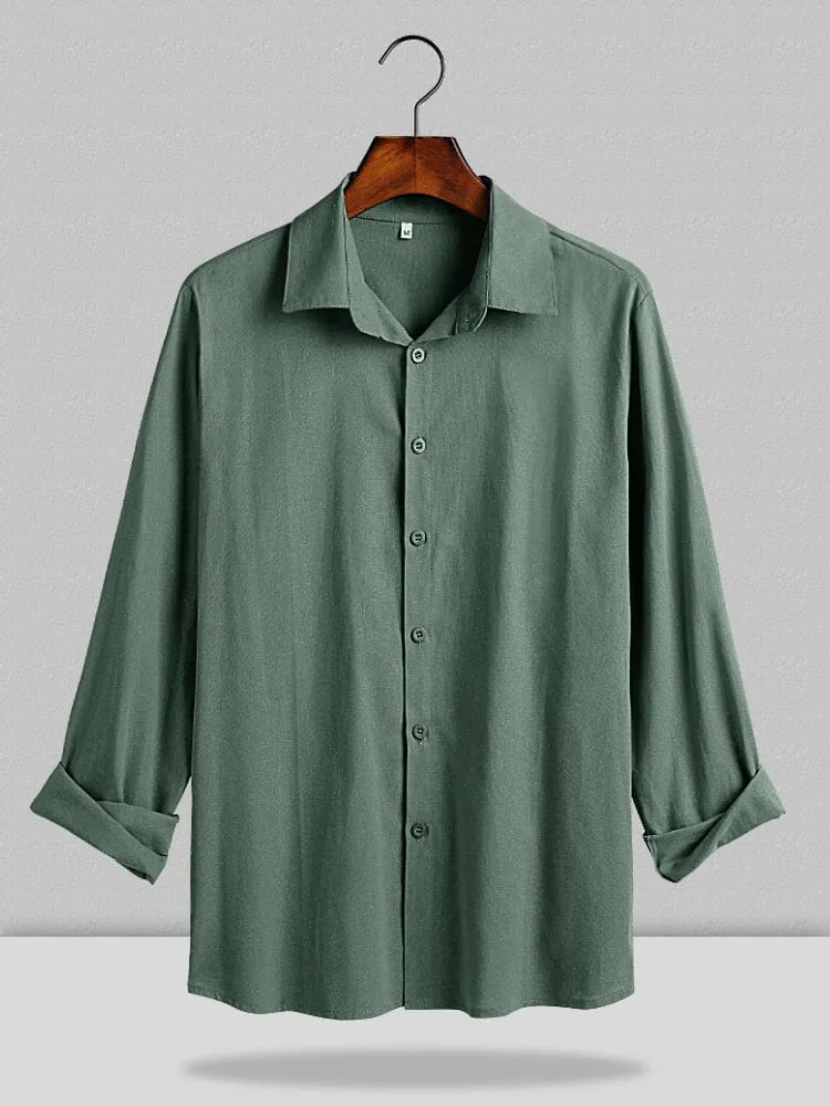 Three Quarter Sleeves Shirt With Pockets