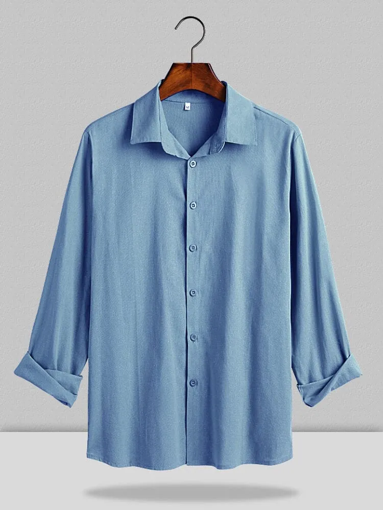 Three Quarter Sleeves Shirt With Pockets