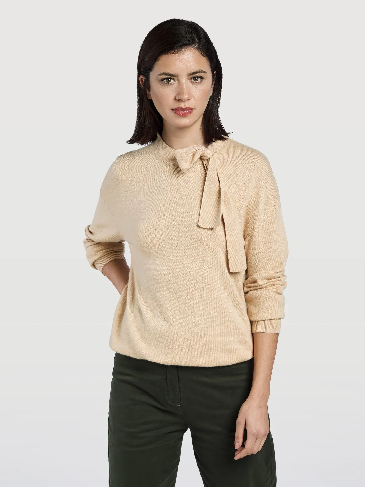 Tie Collar Sweater