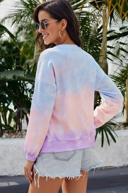 Tie Dye Pullover Sweatshirt