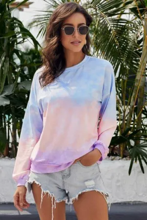 Tie Dye Pullover Sweatshirt