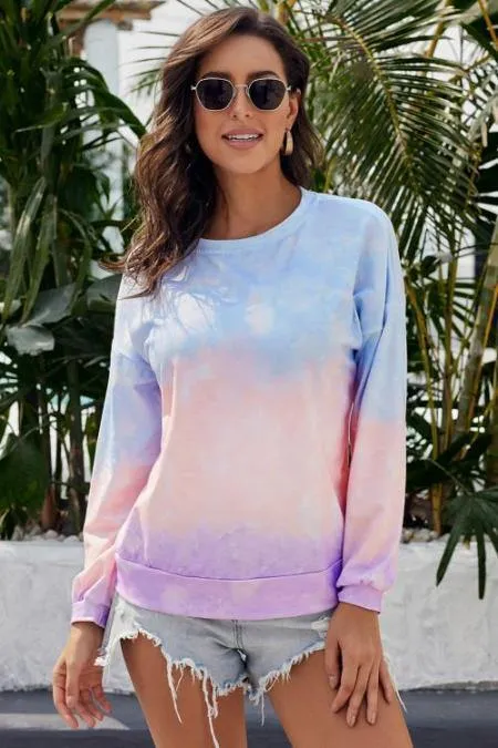 Tie Dye Pullover Sweatshirt