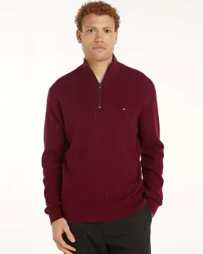 Tommy Hilfiger Structure Zip Mock Neck