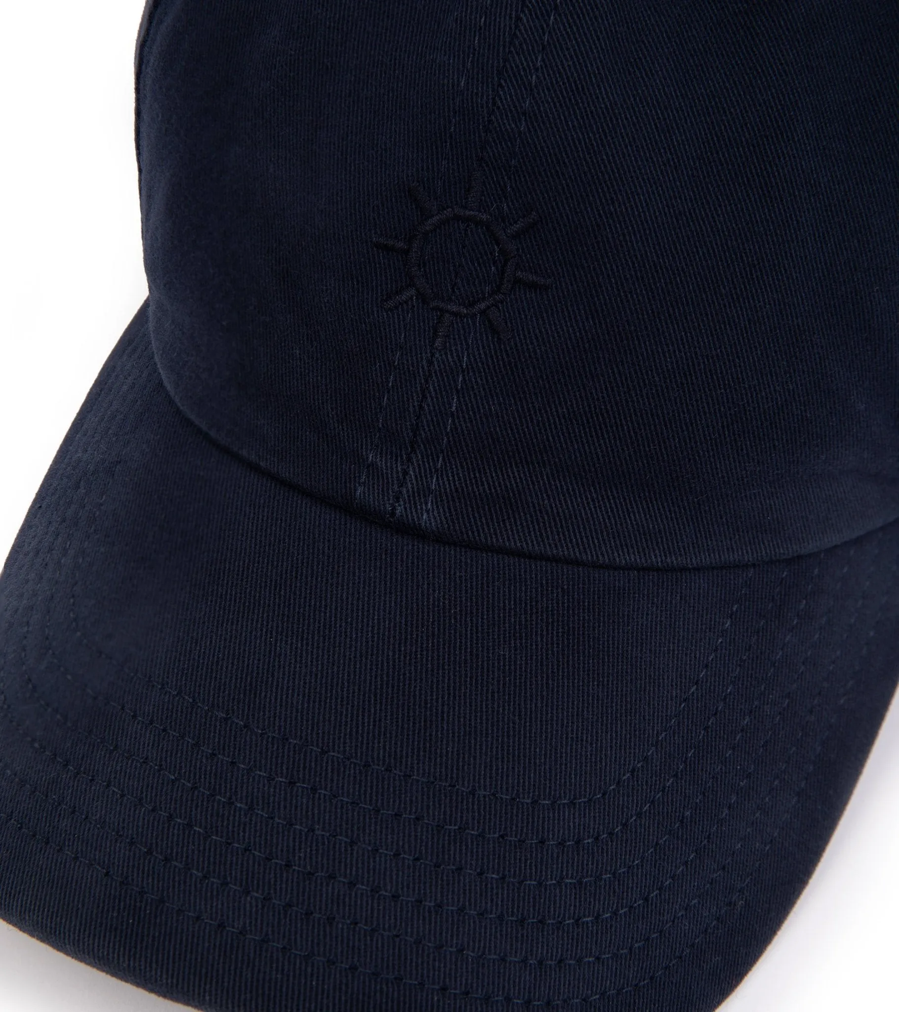 Trunk Washed Cotton Twill Baseball Cap: Navy