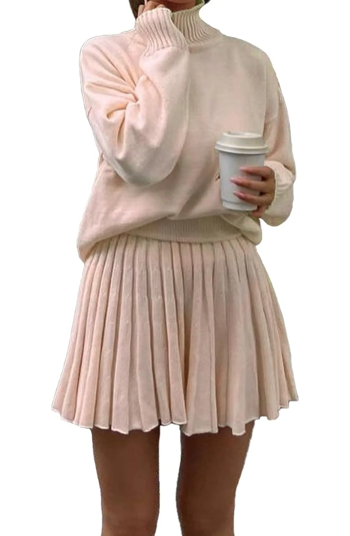 TWO PIECE SWEATER AND SKIRT SET