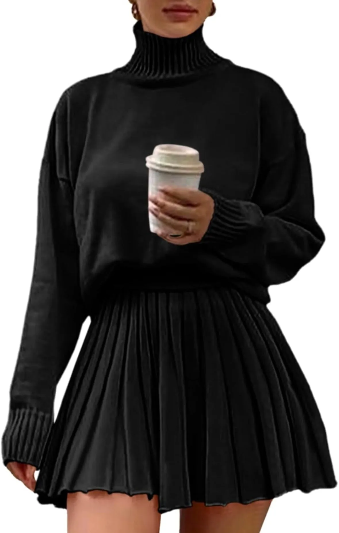 TWO PIECE SWEATER AND SKIRT SET