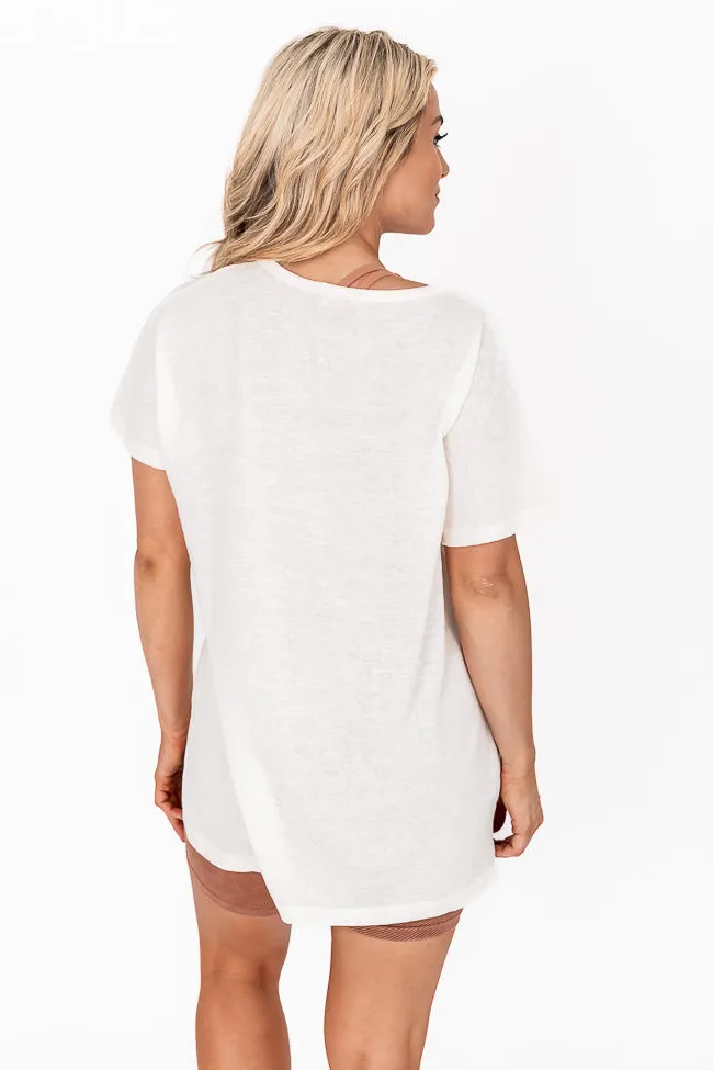 Undoubting Memories Ivory Henley Tee FINAL SALE