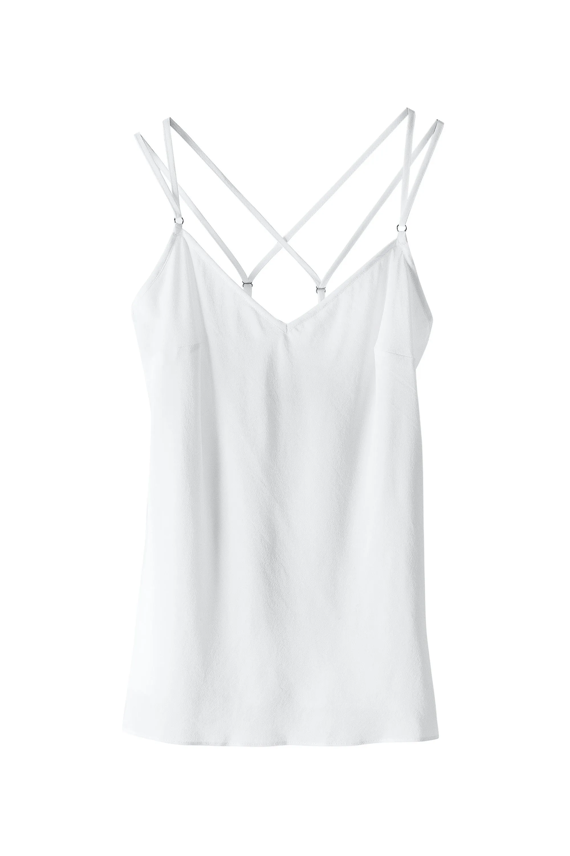 Vela Silk Camisole White