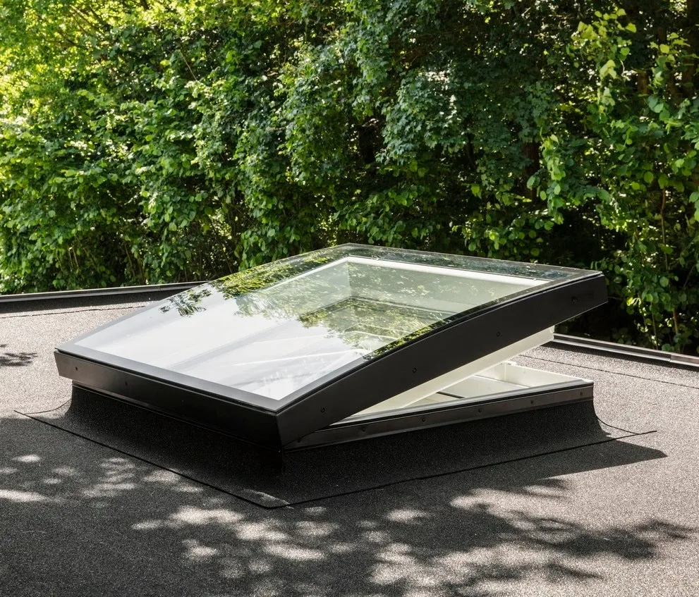 VELUX CVU 120120 1093 INTEGRA® SOLAR Curved Glass Rooflight Package 120 x 120 cm (Including CVU Double Glazed Base & ISU Curved Glass Top Cover)