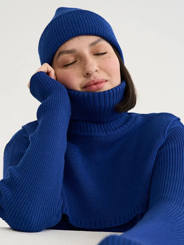 Viima Merino Collar Ultramarine Blue