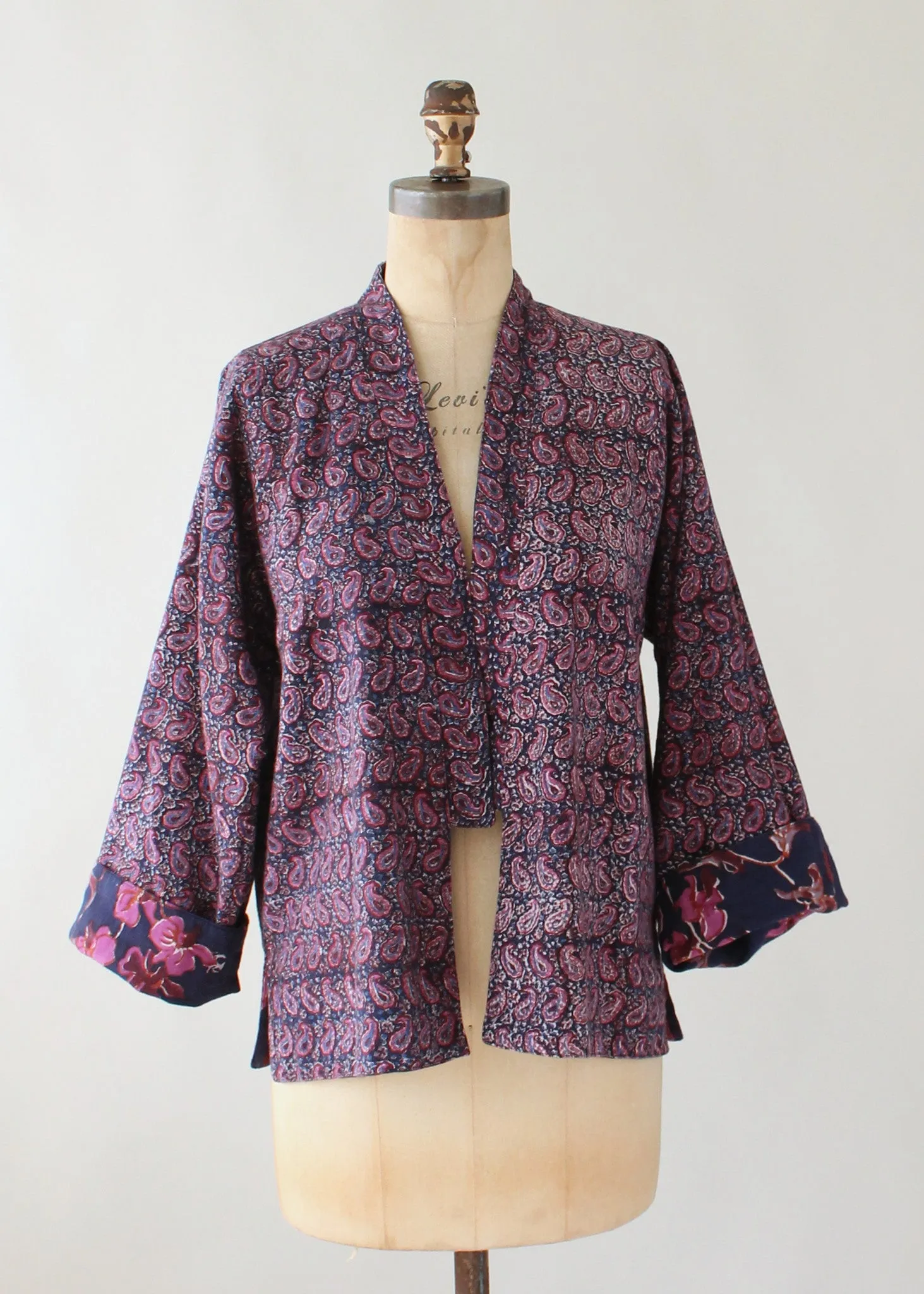 Vintage 1970s Reversible Indian Cotton Jacket