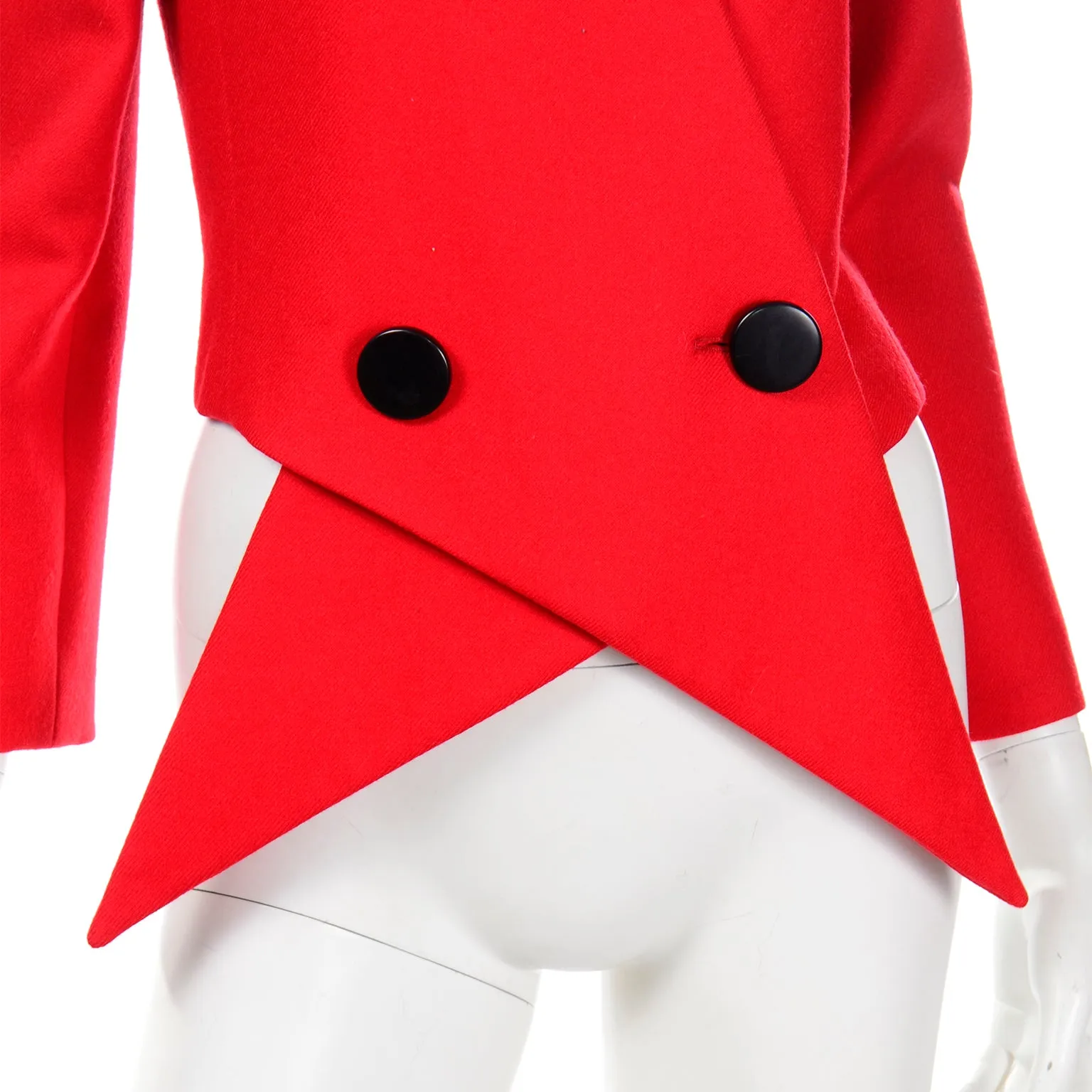 Vintage Pierre Cardin Red Avant Garde Jacket