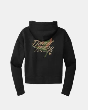 WILDSTYLE BIRD OF PARADISE Crop Hoodie