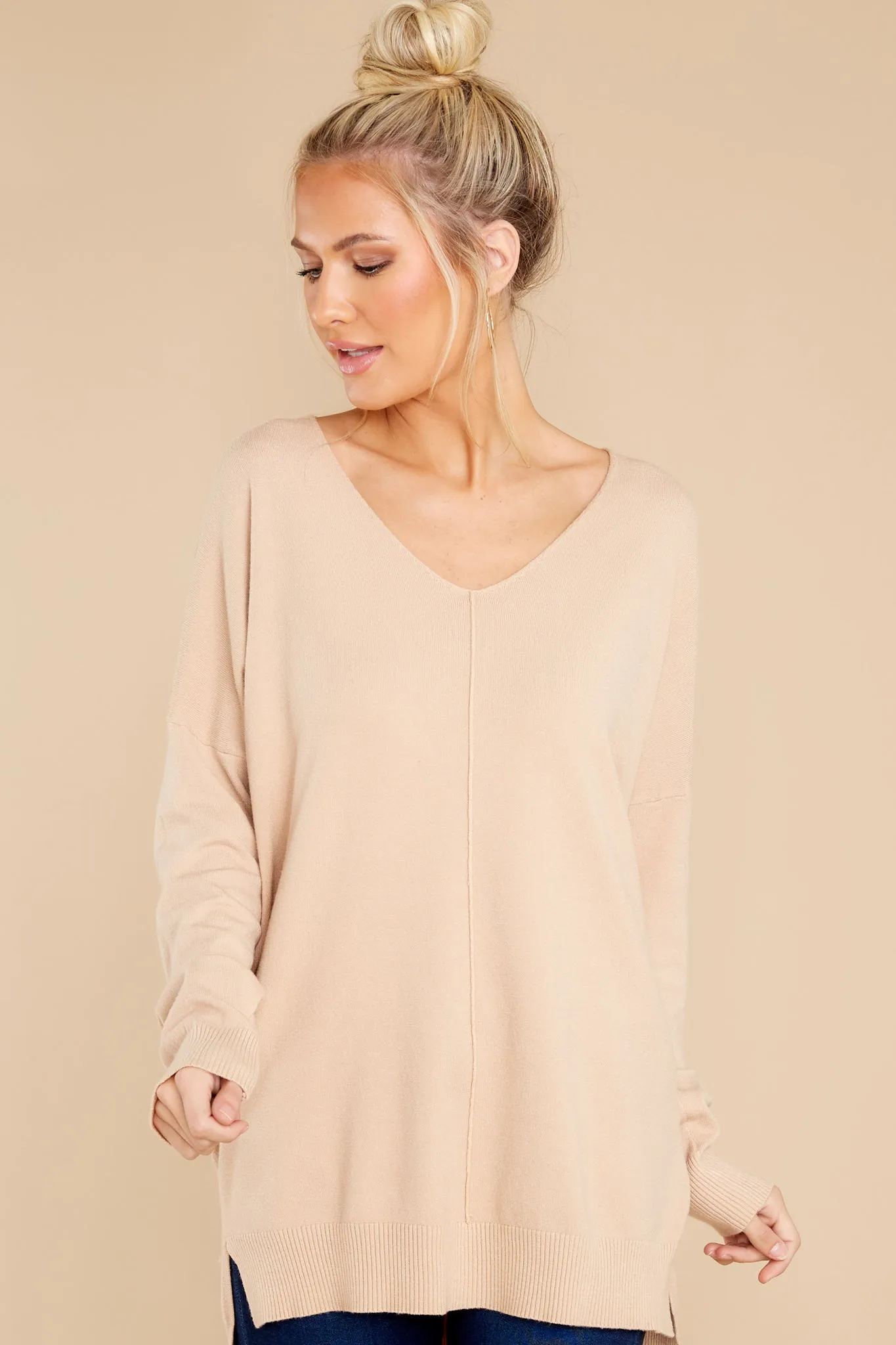 Wind Down Light Taupe Sweater (BACKORDER SEPTEMBER)