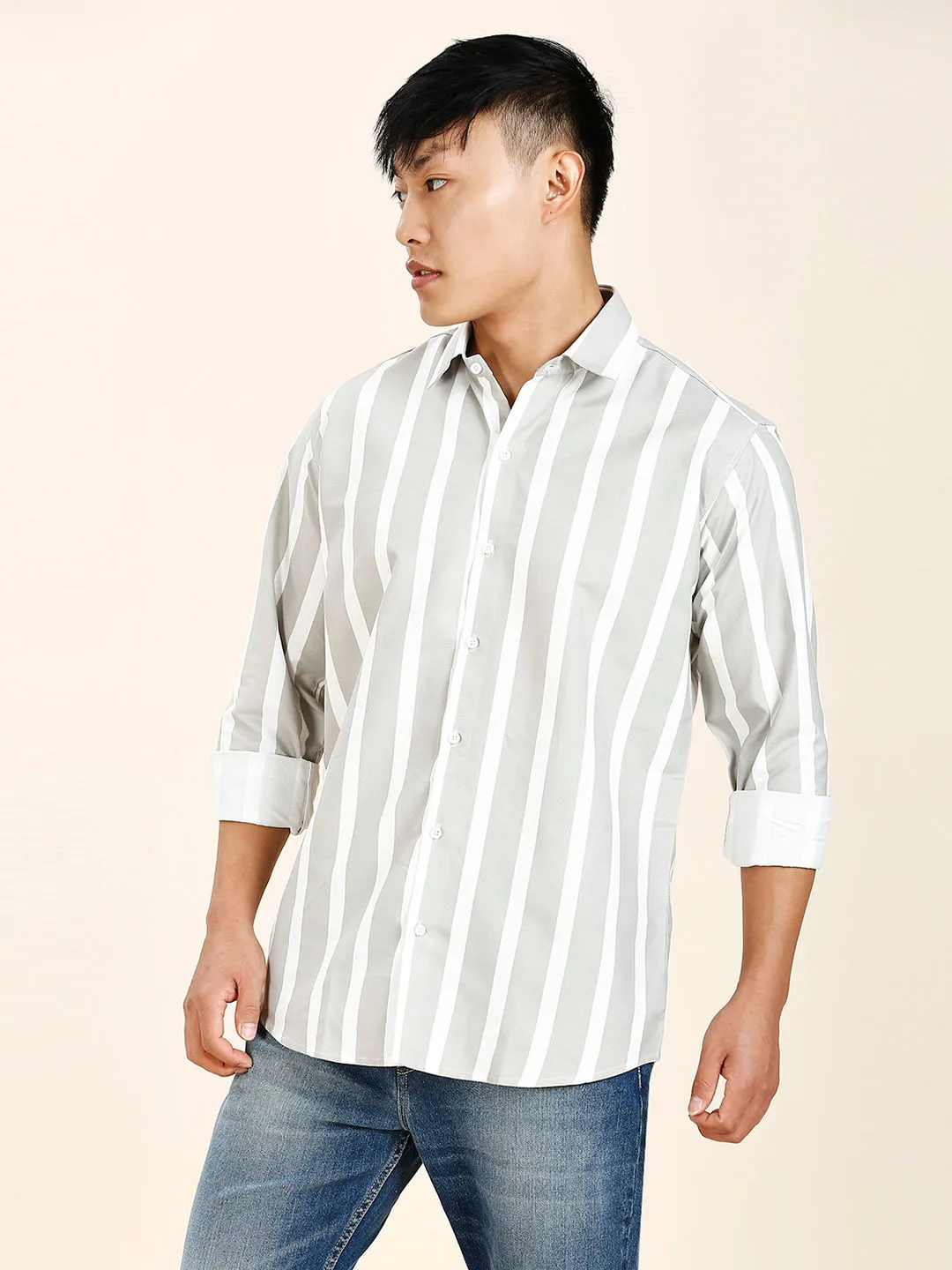 Wolver Striped Men's Shirt