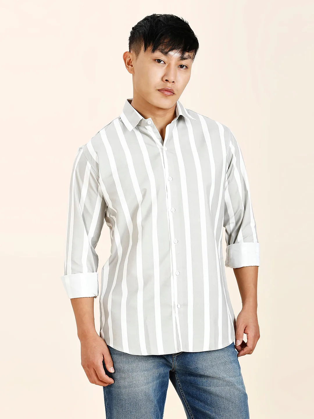 Wolver Striped Men's Shirt