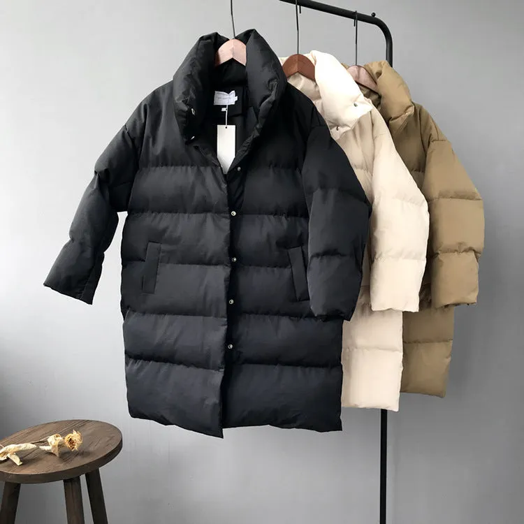 Women Winter Parka Jacket Warm Casual Thick Sweater Hooded Cotton Coat Women Clothes