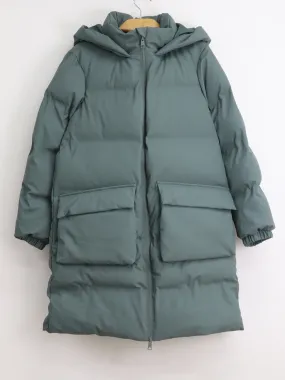 Women's Plain Puffer Coat,Green